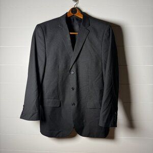 Alain Dupetit Blazer Mens 42R Black 3 Button Suit Jacket